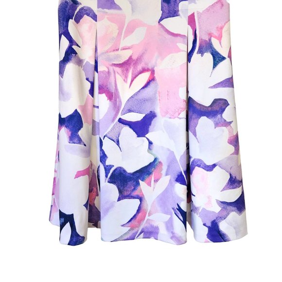 DKNY Sleeveless Sheath Floral Scoop Neck Stretch Mini Dress Plus Size 14 - Picture 5 of 8